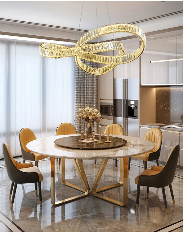 Luxurious crystal chandelier. New design,Suitable for various indoor spaces.