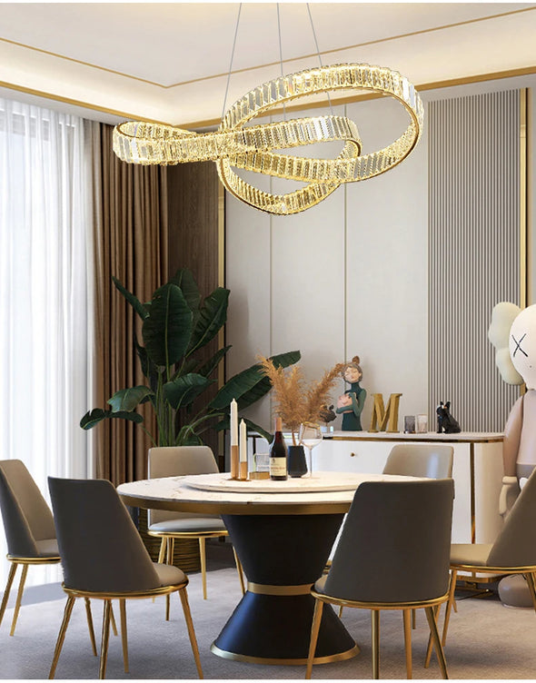 Luxurious crystal chandelier. New design,Suitable for various indoor spaces.