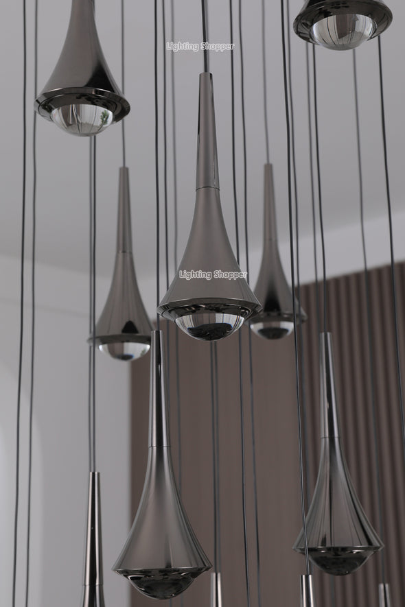 Multi Pendant Light Chandeliers For Entryway Lobby And Hallway