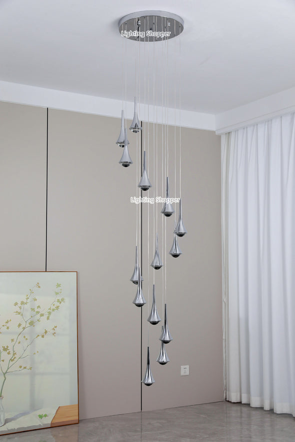 Multi Pendant Light Chandeliers For Entryway Lobby And Hallway