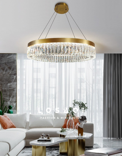 Exquisite crystal chandelier for villas, apartments or restaurant island tables