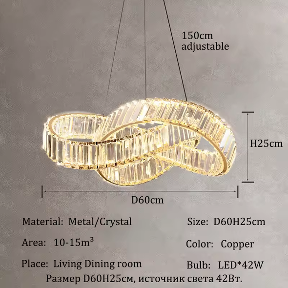 Luxurious crystal chandelier. New design,Suitable for various indoor spaces.