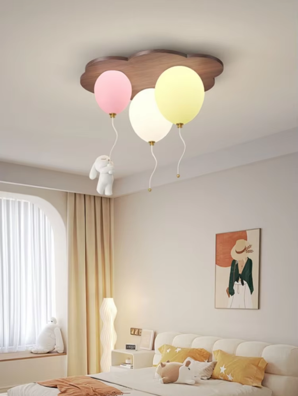 Colorful balloon cloud ceiling lamp for children's bedroom