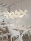 Luxury minimalist crystal chandelier for dining room, kitchen decorative lighting
