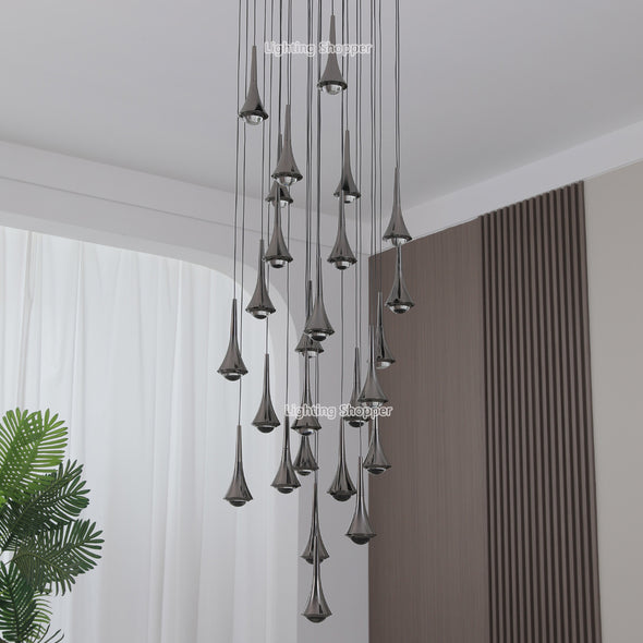 Multi Pendant Light Chandeliers For Entryway Lobby And Hallway