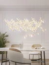 Luxury minimalist crystal chandelier for dining room, kitchen decorative lighting