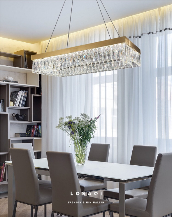 Exquisite crystal chandelier for villas, apartments or restaurant island tables