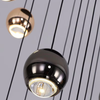 Elegant spherical pendant light for staircase or living room lighting