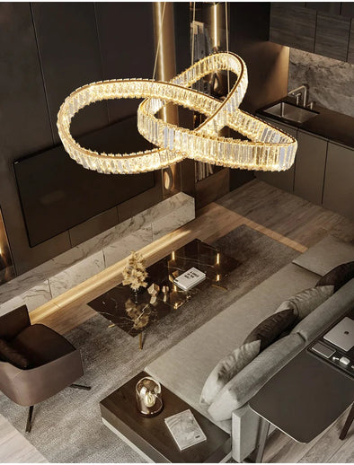 Luxurious crystal chandelier. New design,Suitable for various indoor spaces.