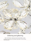 Luxury minimalist crystal chandelier for dining room, kitchen decorative lighting