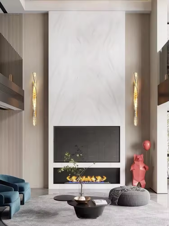 New luxury crystal wall lamp, artistic decoration for interior space