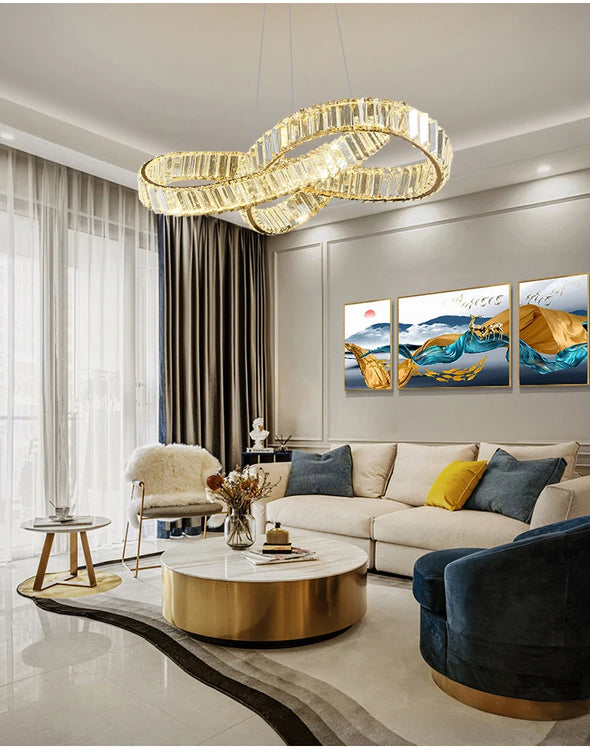 Luxurious crystal chandelier. New design,Suitable for various indoor spaces.