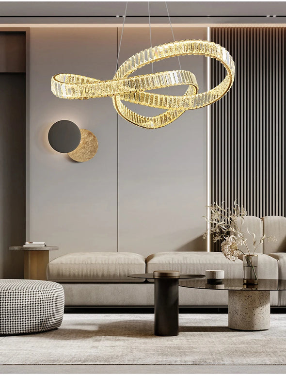 Luxurious crystal chandelier. New design,Suitable for various indoor spaces.