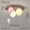 Colorful balloon cloud ceiling lamp for children's bedroom