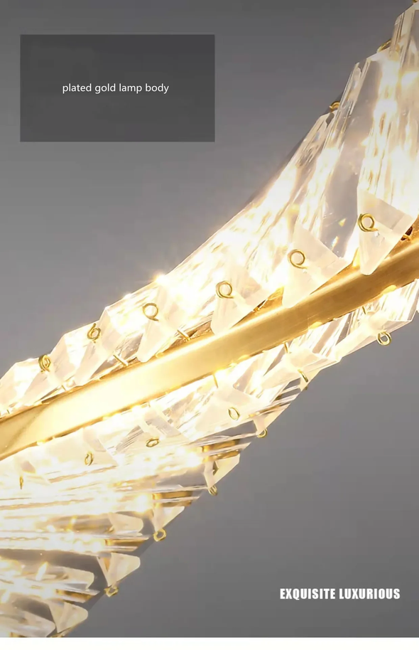 New luxury crystal wall lamp, artistic decoration for interior space