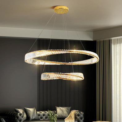 Contemporary Crystal Chandelier