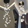 modern bubbles ball chandelier for staircase 