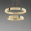 Crystal Ring Chandelier for Dining Island