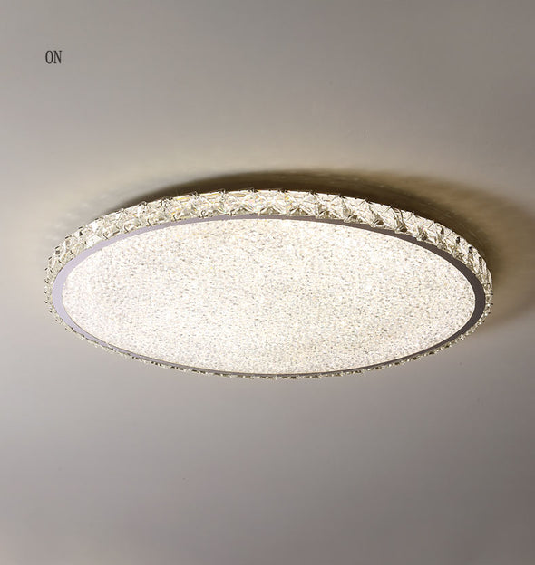 Contemporary Flush Mount Light for Living Room Crystal Ceiling Lamp