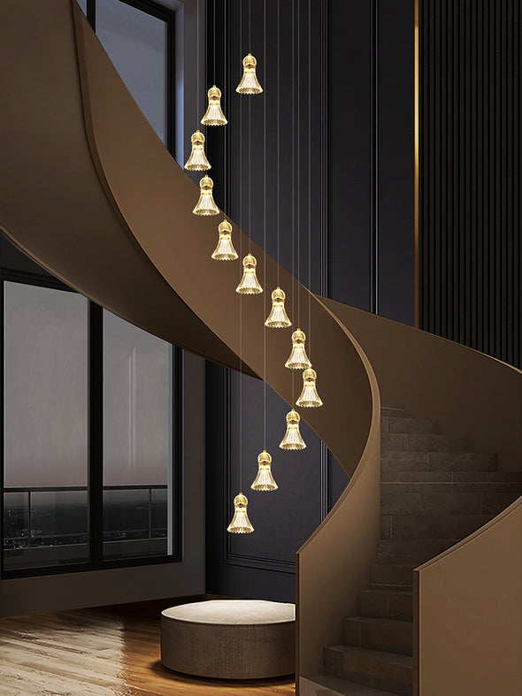 Chandelier For High Ceiling Staircase