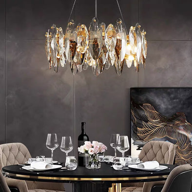 Contemporary Crystal Chandelier For Living Dining Room