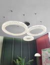 Three Rings Crystal Chandelier For Living Room Luxury Decorate Hanging Lamp