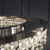 K9 Crystals Round Chandeliers Light Fixture Living Room Hanging Lighting