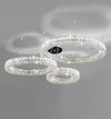 Three Rings Crystal Chandelier For Living Room Luxury Decorate Hanging Lamp