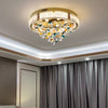 Luxury Crystal Flush Mount Light for Bedroom Romantic Modern Ceiling Light