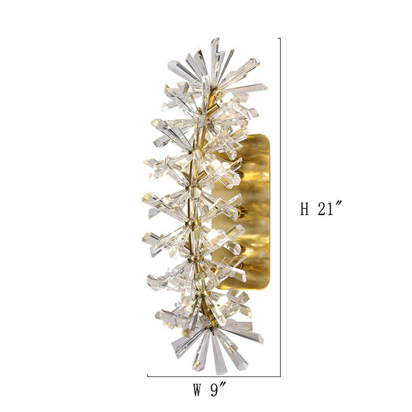 crystals wall sconces