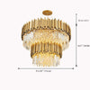 Crystal Living Room Chandeliers Luxury Hanging Lights Fixture
