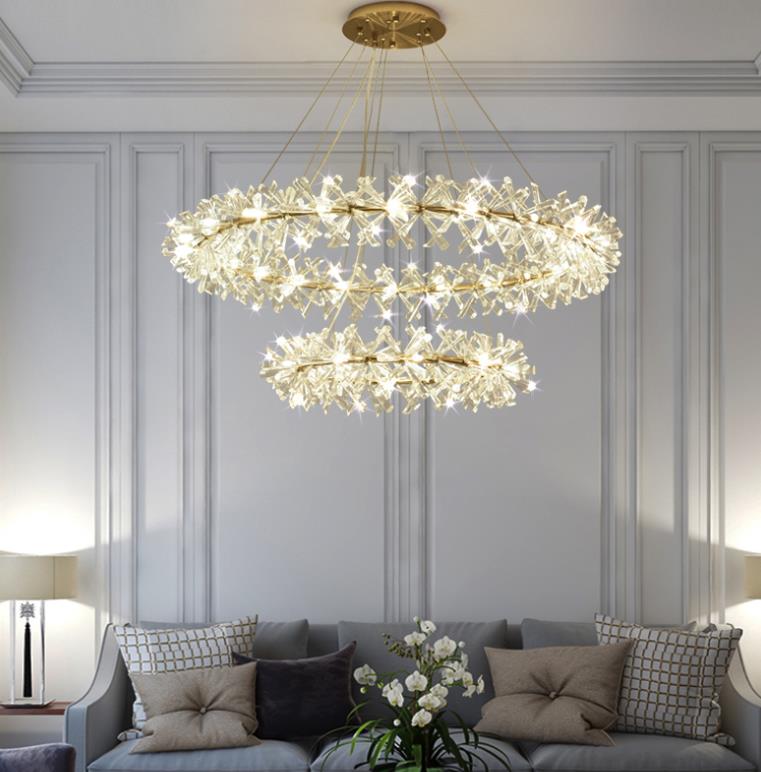 Gold Living Room Crystal Chandelier