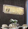 Rectangle Kitchen Dining Island Crystals Chandeliers