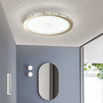 Contemporary Flush Mount Light for Living Room Crystal Ceiling Lamp