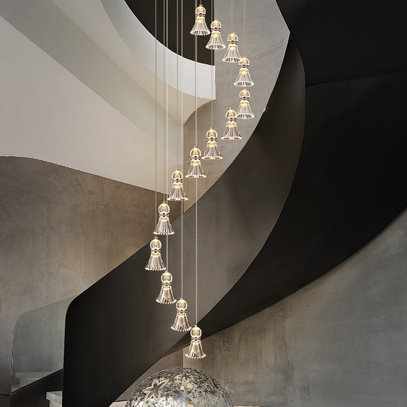 Large Chandelier For High Ceiling Staircase