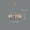 Contemporary Crystal Chandelier For Living Dining Room