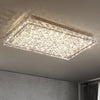 Modern Crystal Flush Mount Light For Living Room Bedroom Square Ceiling Lamp