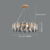 Contemporary Crystal Chandelier For Living Dining Room
