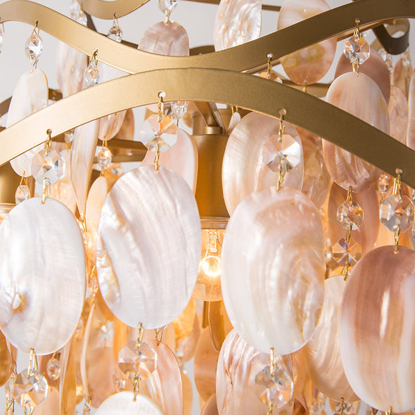 Retro Shell Conch Chandeliers 