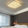 Modern Crystal Flush Mount Light For Living Room Bedroom Square Ceiling Lamp