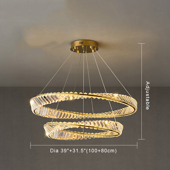 Contemporary Crystal Chandelier