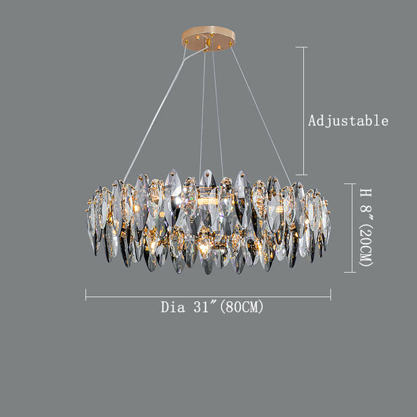 Contemporary Crystal Chandelier For Living Dining Room