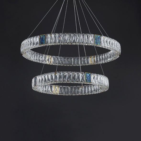 Crystal Ring Chandelier for living room