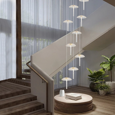 Creative Elegant Staircase Chandeliers