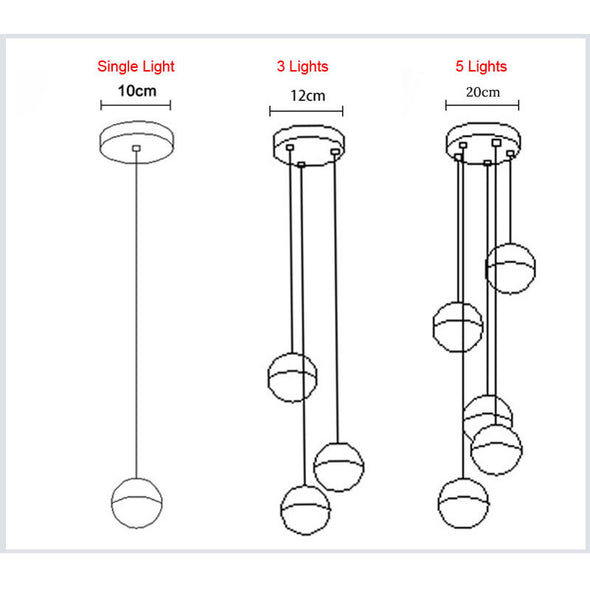 modern bubbles ball chandelier for staircase 