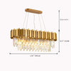 Crystal Living Room Chandeliers Luxury Hanging Lights Fixture
