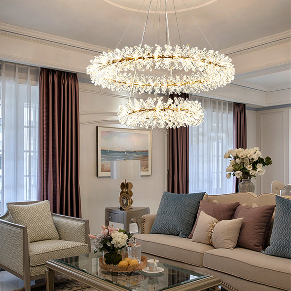 Crystal living room chandeliers