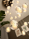 modern bubbles ball chandelier for staircase 