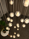 modern bubbles ball chandelier for staircase 