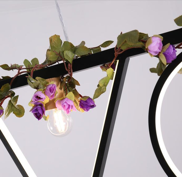 Love shape Pendant Lighting with decorative flower ambient lights